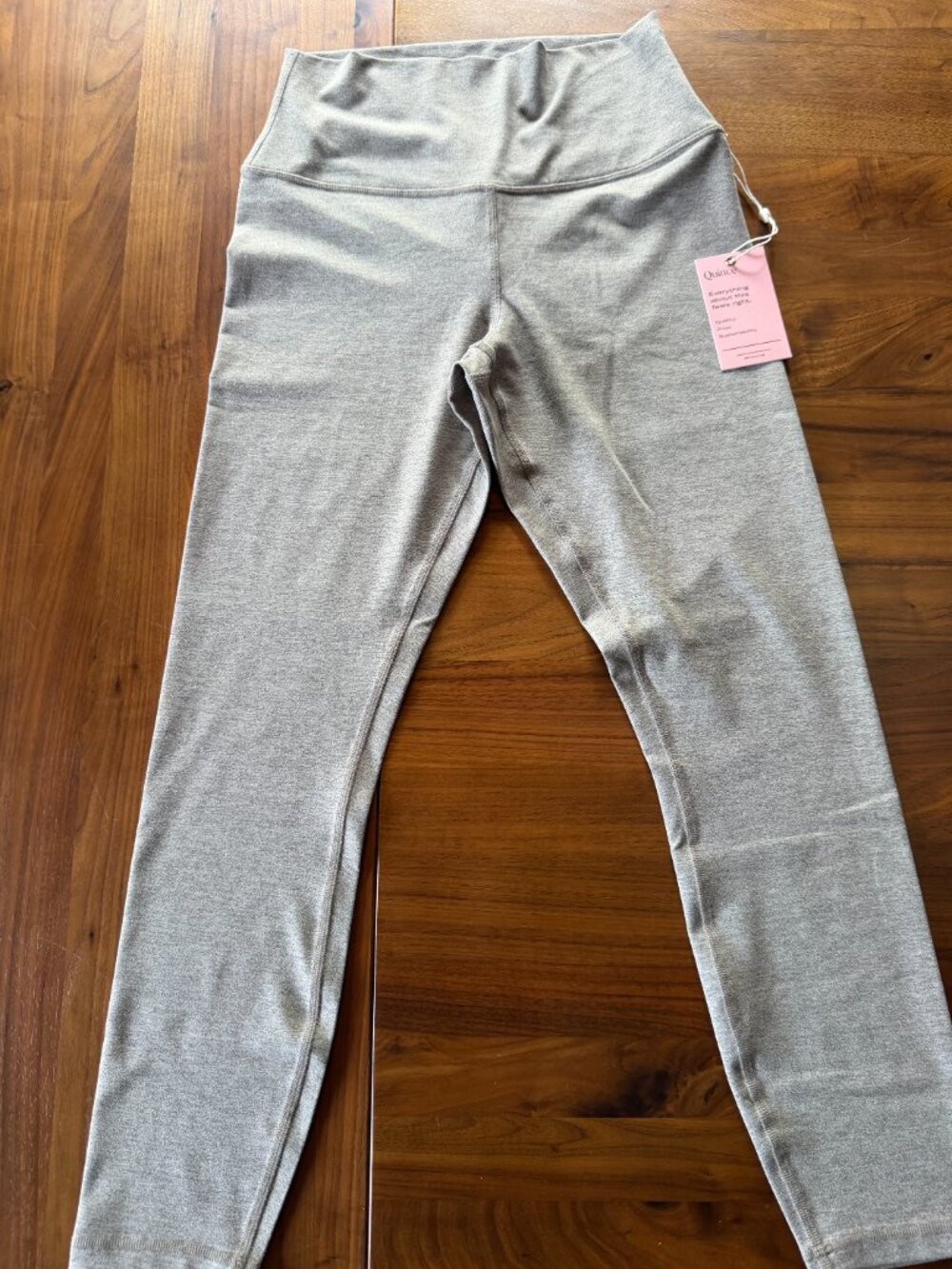 Quince Ultra soft performance legging yoga pant heather oatmeal medium nwt